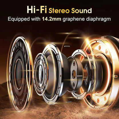 Wireless Bluetooth TWS Earbuds Noise Cancelling Waterproof Headset 5.4