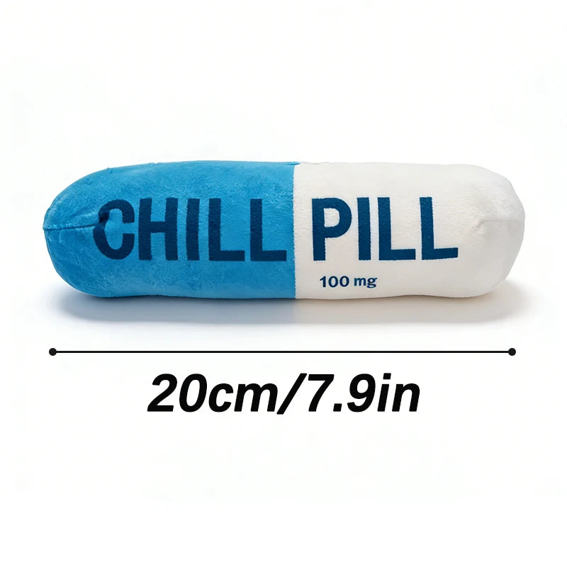 Pet Pill Indestructible Plush Dog Chew Toy with Squeaker for Play