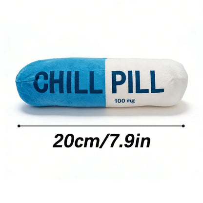 Pet Pill Indestructible Plush Dog Chew Toy with Squeaker for Play