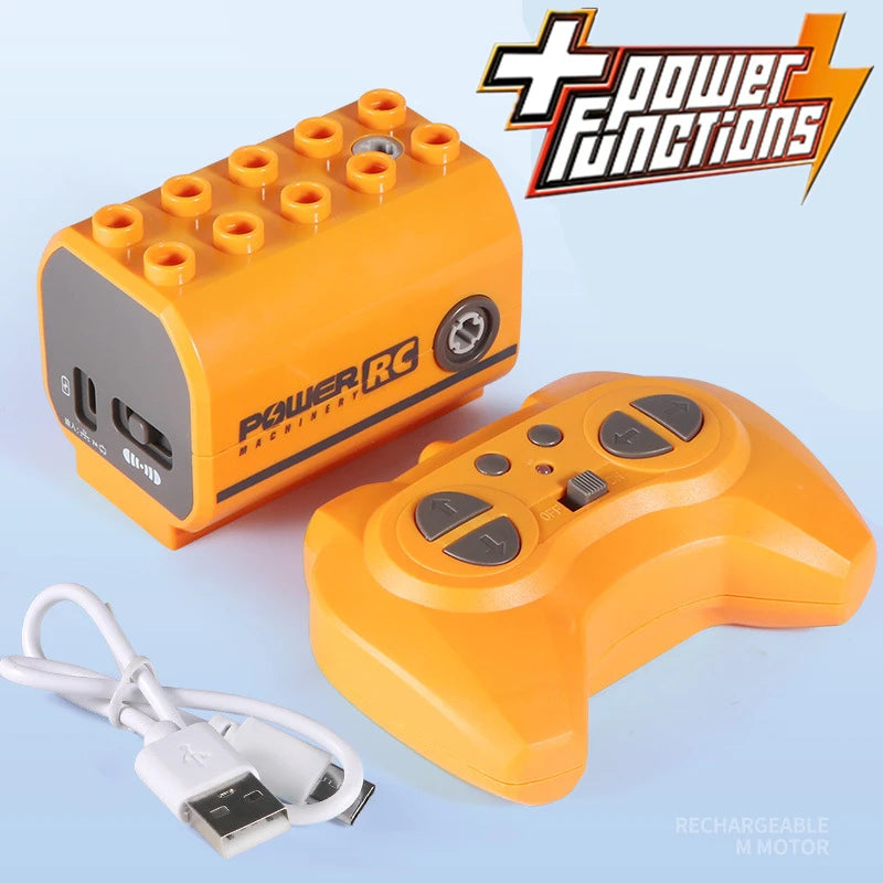 Building Block Power Motor 9656 RC Drive Compatible Technic Toy Models