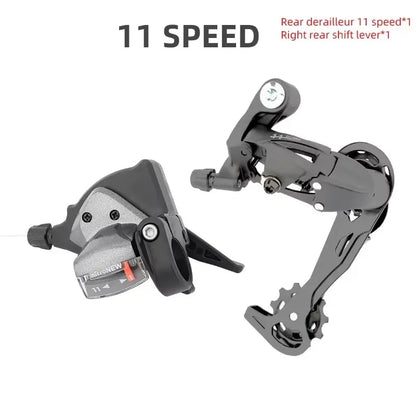 MicroNEW Mountain Bike Rear Derailleur 3x7 3x8 3x9 3x10 3x11 Speed with Internal Shift Cable MTB Bicycle Front Shifter
