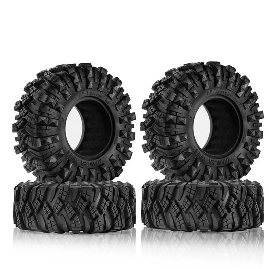 4pcs 110x38mm 1.9 Mud Terrain Tires for 1/10 RC Crawler SCX10 Capra TRX4