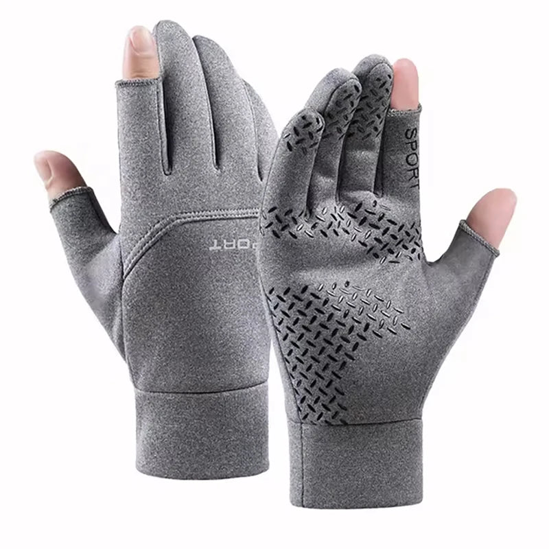 Winter Fishing Gloves Anti-Slip Touchscreen Warm Outdoor Men Women