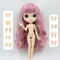 ICY DBS Blythe Doll 1/6 BJD Joint Body 30cm Pink Hair White Skin Nude Anime Toy
