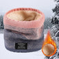 Winter Knitted Scarf Women Neck Warm Cashmere Snood Soft Wool Wrap
