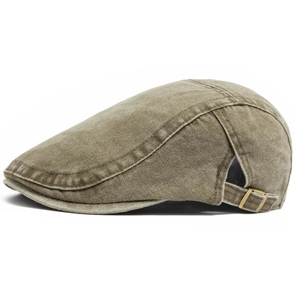 Vintage Cotton Beret Flat Cap Men Women Casual Autumn Fashion Hat