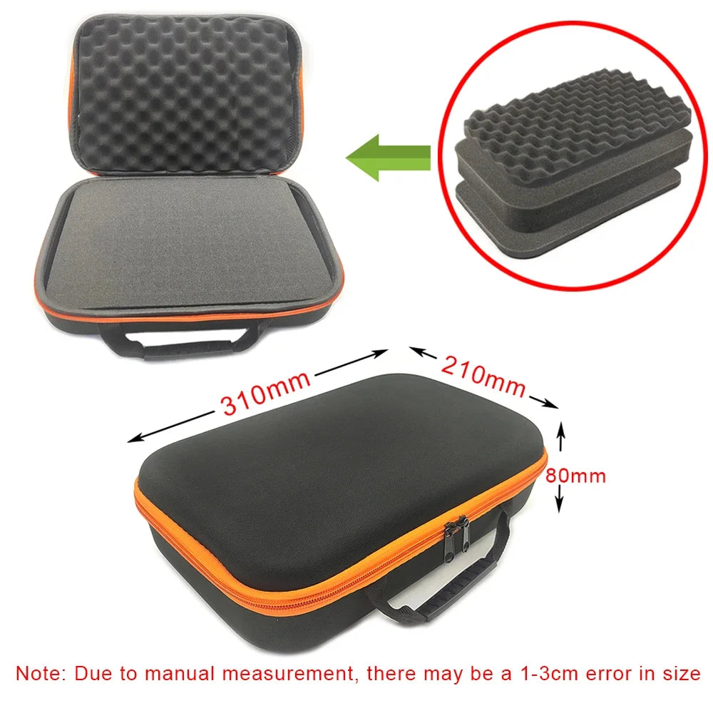 DIY Foam Hard Carry Case Storage Box Travel Zipper Bag Tool Accessories Camera