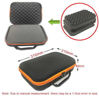 DIY Foam Hard Carry Case Storage Box Travel Zipper Bag Tool Accessories Camera