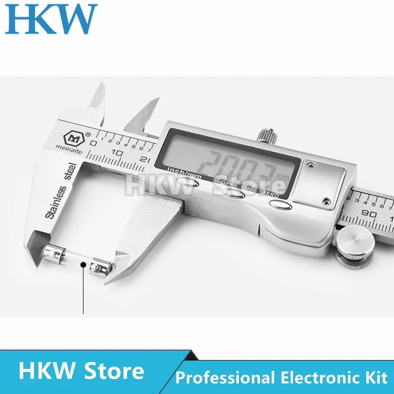 150Pcs Quick Blow Glass Tube Fuses Assorted 0.2A to 30A 5x20mm