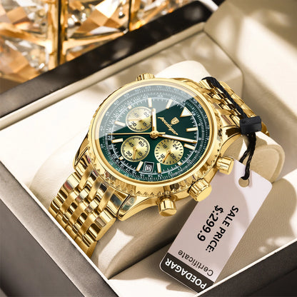 POEDAGAR Luxury Military Watch for Men Waterproof Luminous Date Chronograph Man Watch Sport Quartz Stainless Steel Men's Watches-EXPROTAS