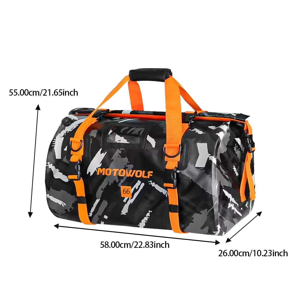 Motorcycle Waterproof TailBag Travel Outdoor Dry Luggage Roll Pack Bag 20/66/100L Motorbike Luggage Backpack Motorcycle Seat Bag