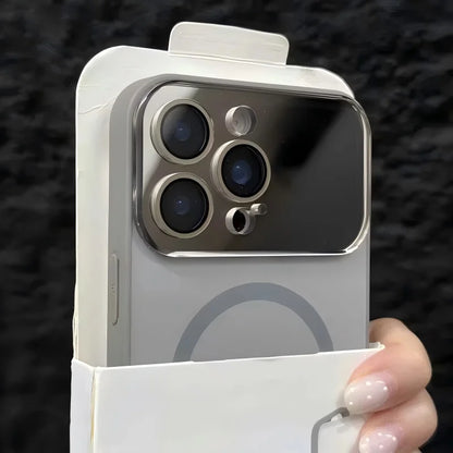 Large Window MagSafe Case for iPhone 12-17 Air Pro Max Camera Glass Cover