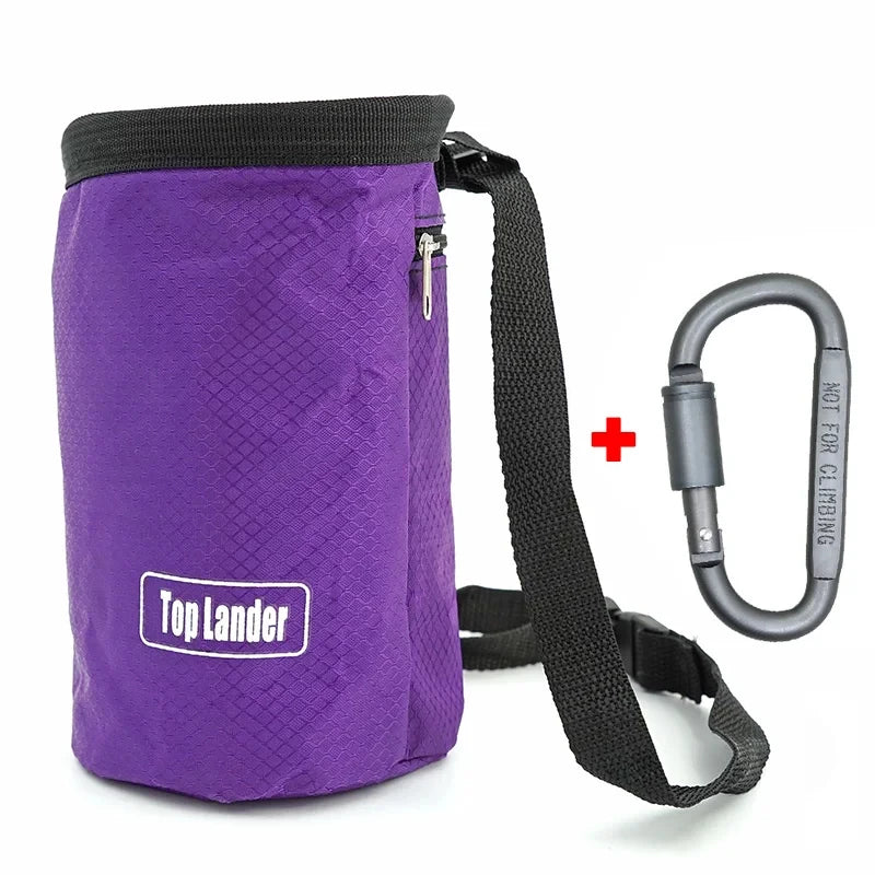 Rock Climbing Chalk Bag Magnesia Pouch with Waterproof Pocket