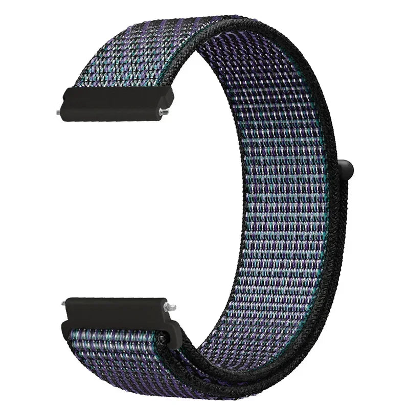20mm 22mm Nylon Strap for Garmin Forerunner Venu Vivoactive Watch Band