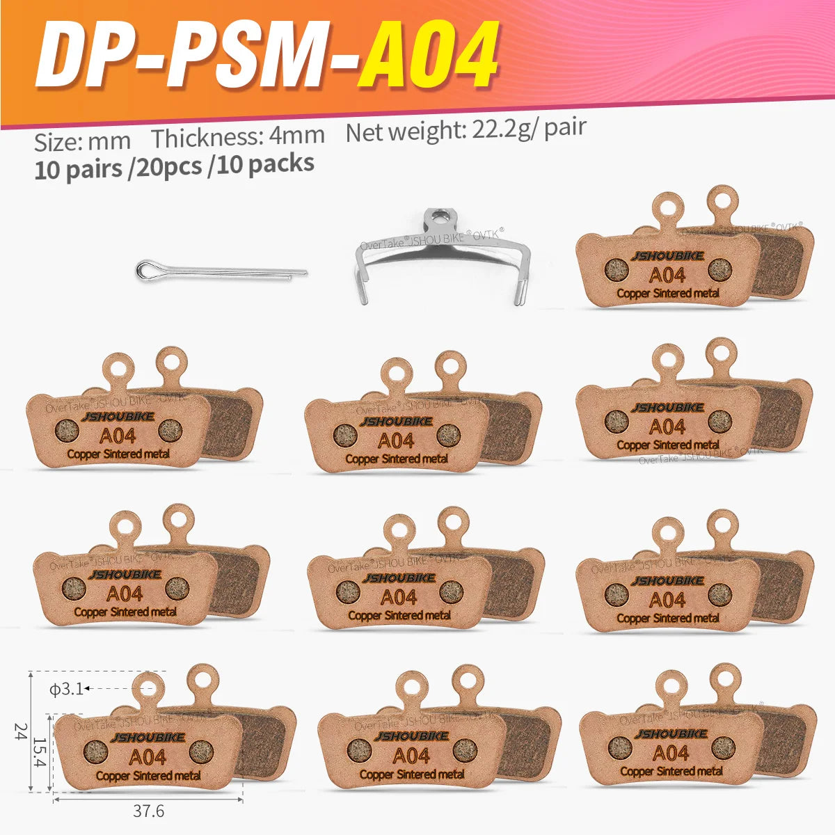 SRAM G2 Guide Ultimate RSC RS Avid X0 Sintered Metal Brake Pads JSHOUBIKE
