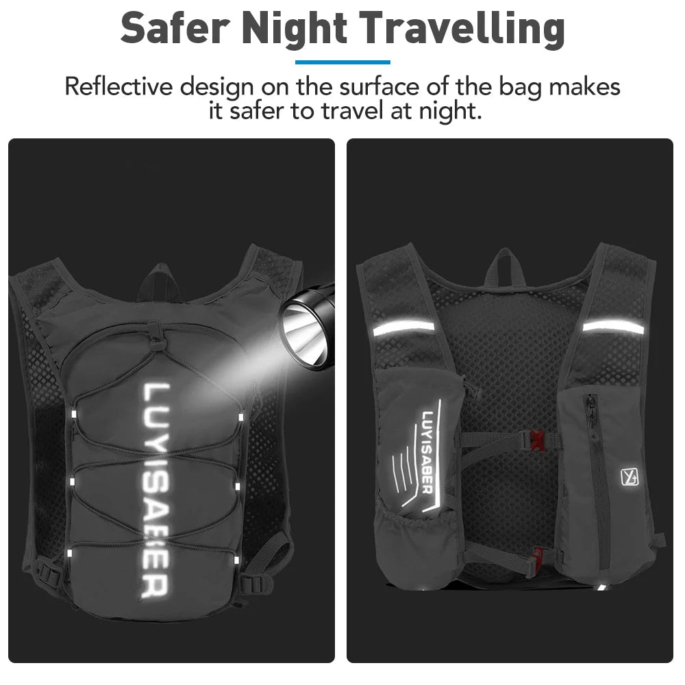 Ultralight Trail Running Hydration Vest Backpack for Marathon Racing Hiking - EXPROTAS