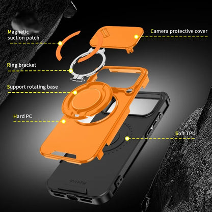 Heavy Duty MagSafe Armour Case for iPhone 14-17 Air Pro Max Camera Cover
