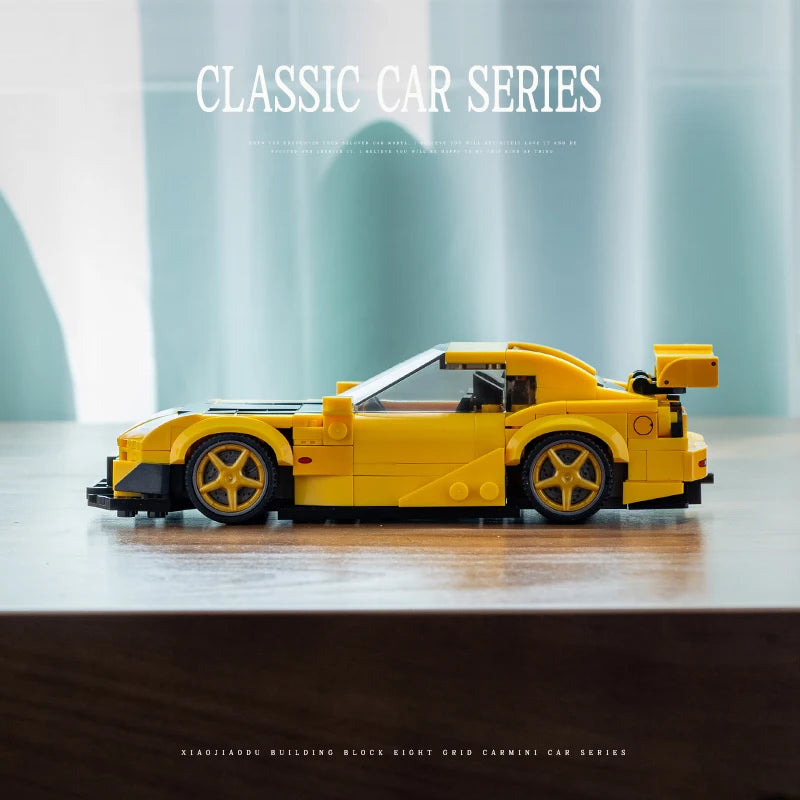 351pcs RX7 JDM Racing Car Building Blocks Classic City Sports Model Toy Gift