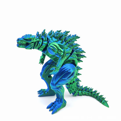 3D Printed Articulated Muscle Dinosaur Figure Movable Joint Desk Model - EXPROTAS