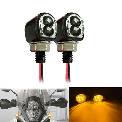 2x Turn Signal Light Motorcycle Amber Indicator Blinker Lamp 12V