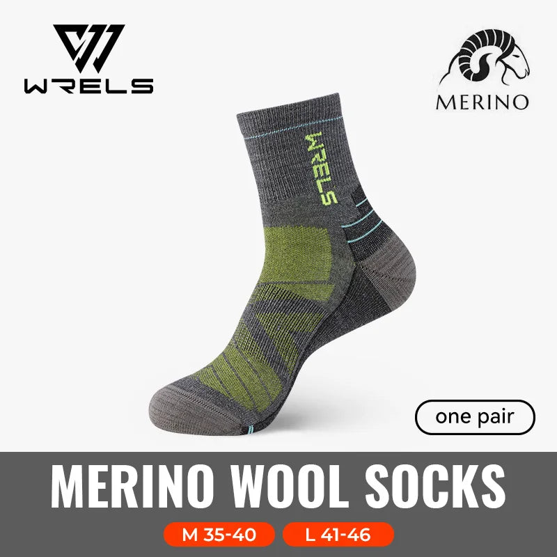 3 Pairs Merino Wool Socks Thermal Thick Hiking Socks for Men & Women