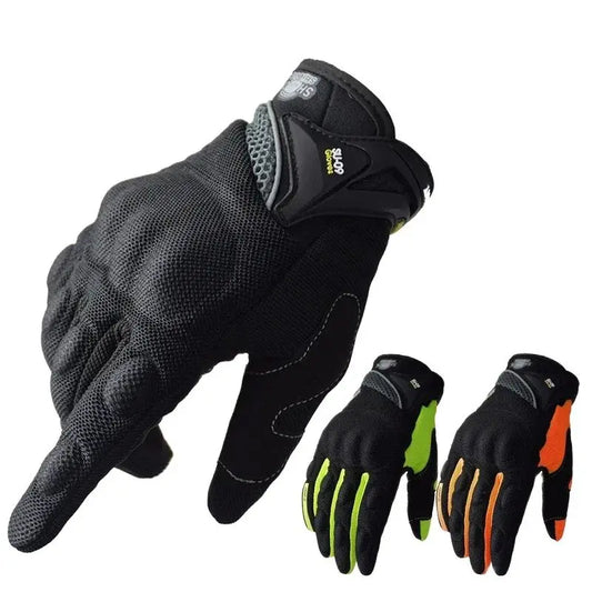 SUOMY Full Finger Racing Motorcycle Gloves Breathable Anti-Slip Black S-XXL
