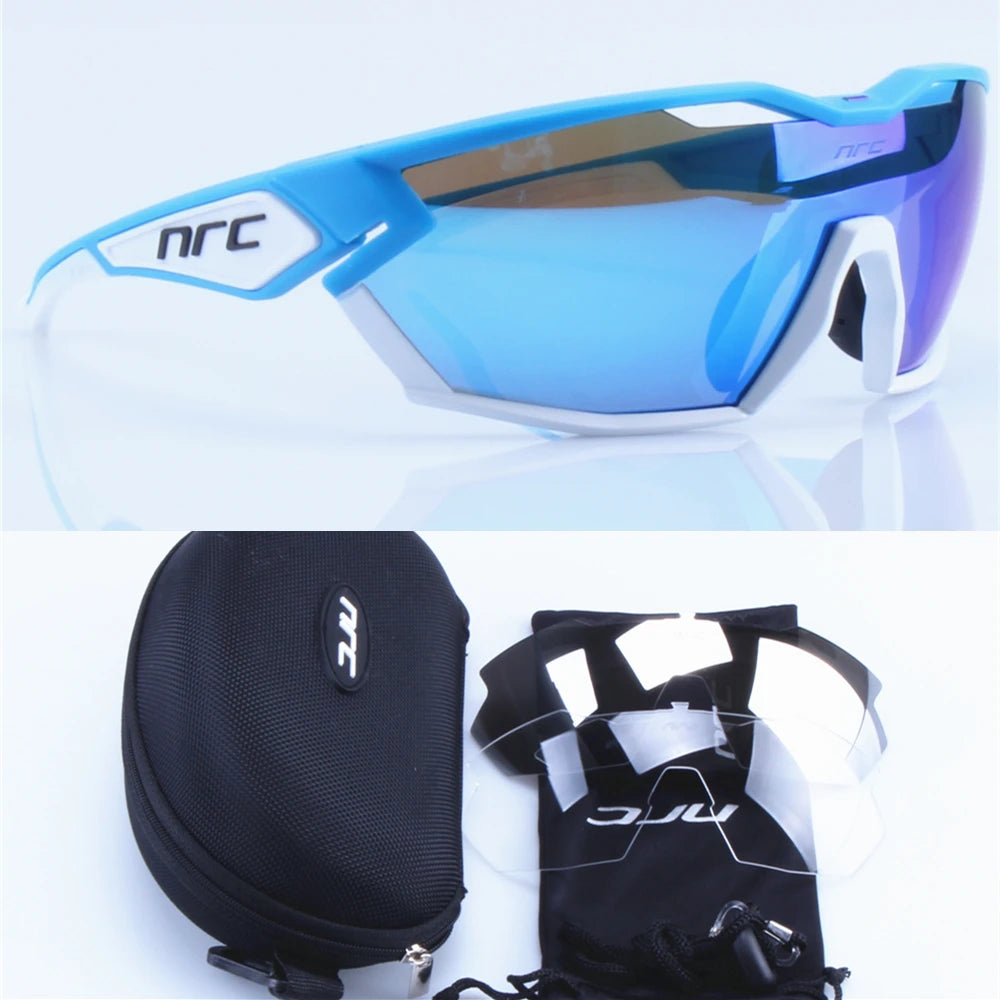 NRC X2 Pride 3 Lens Cycling Glasses MTB Road Bike Sports Sunglasses Men Women