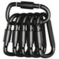 6PCS Outdoor Keychain Clip Carabiner Set for Camping EDC Survival Hiking