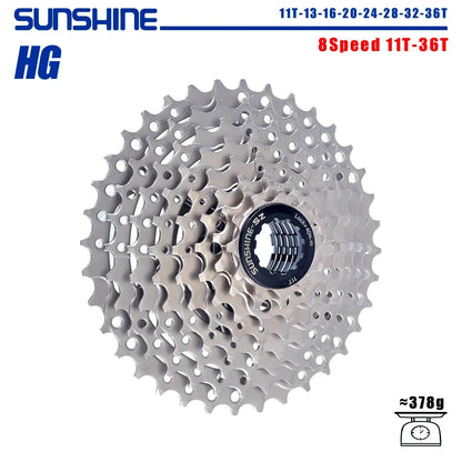 SUNSHINE 8-12 Speed MTB Cassette 11-52T HG Bicycle Sprocket for Shimano