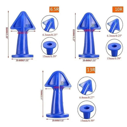 3/6Pcs Caulking Nozzle Applicator Finishing Grout Silicone Tile Spatula