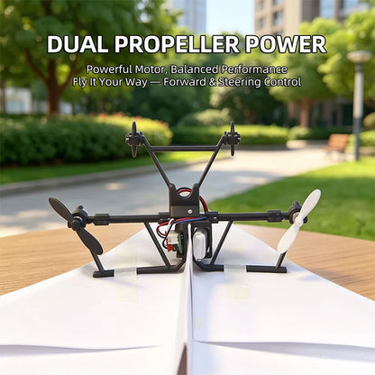 RC Paper Airplane Electric Remote Control Toy with Gyro Stabilizer for Kids