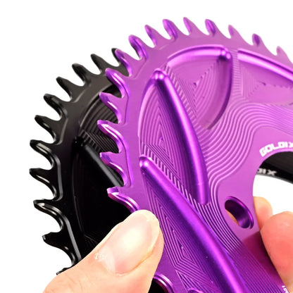 GOLDIX 110BCD AERO Chainring 3mm Offset 4-Bolt for Shimano R7000 R7100 R8100
