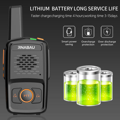 Mini Walkie Talkie UHF 16 Channels Two-Way Radio Long Range 5W MT-N1