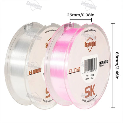 SeaKnight Fishing Line 100M/50M Fluorocarbon 3-100LB Strong Sinking Line