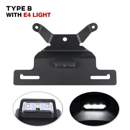 Harley Fat Boy 107 114 License Plate Holder LED Light Tail Tidy Bracket 2018-2024