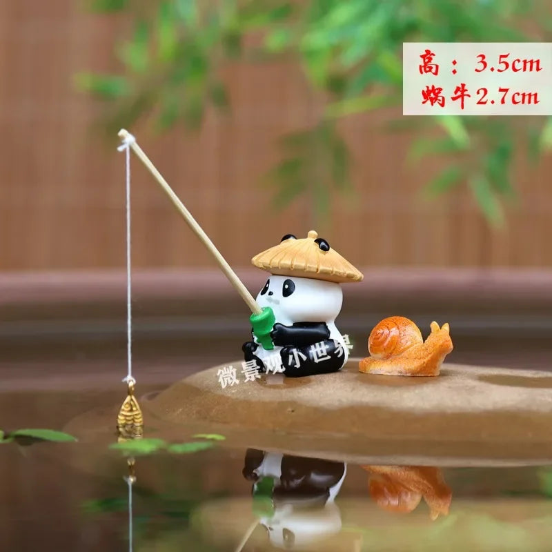 Decoration Mini Fishing Garden Ornament for Fish Tank Pond