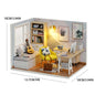 DIY Miniature Dollhouse 3D Puzzle Kit with Furniture & LED Lights Room Decor Gift - EXPROTAS