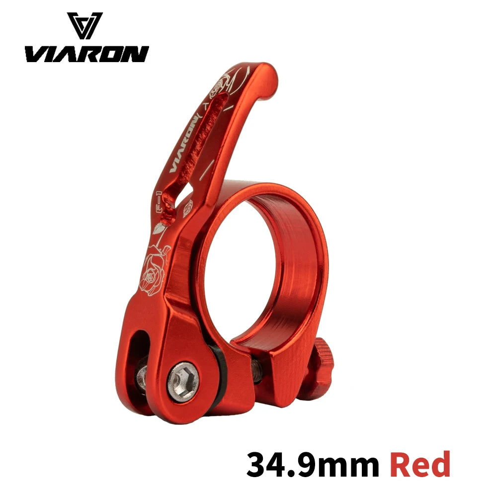 Seatpost Clamp VIARON MTB Quick Release Ultralight 31.8mm 34.9mm