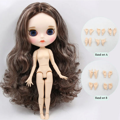 ICY DBS Blythe Factory Doll 1/6 BJD OB24 Ball Joint Body DIY Dress Up