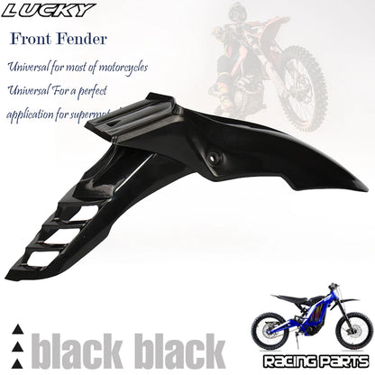 Universal Supermoto Motocross Front Fender Black Mudguard For Honda Yamaha Suzuki Kawasaki DRZ RMZ XT TW Dirt Bike