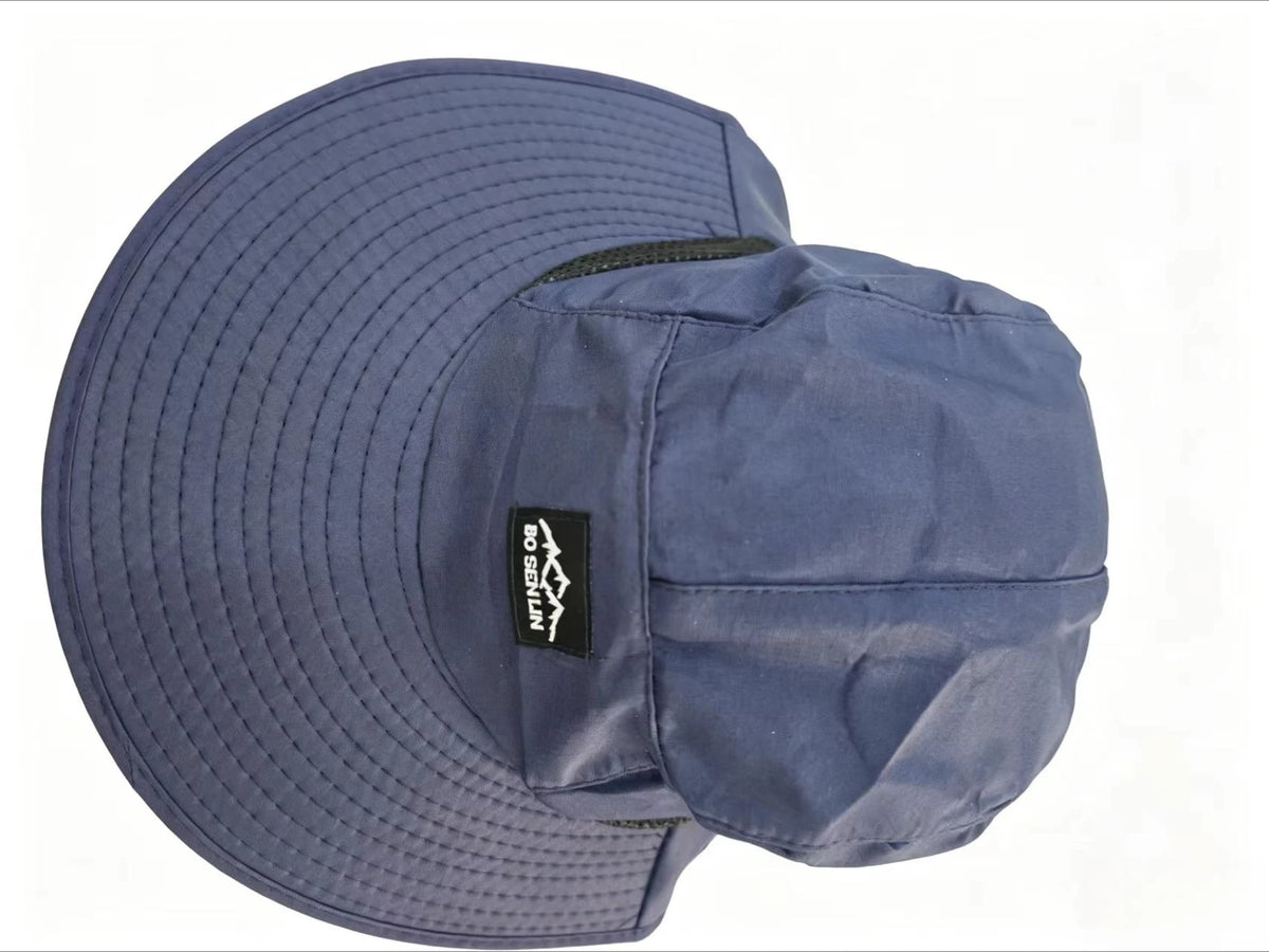 Outdoor UV Protection Hat Unisex Quick Dry Fishing Neck Flap Hiking Cap