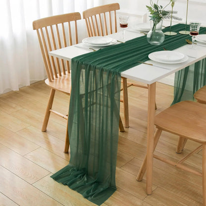 Chiffon Table Runner Wedding Event Decor Various Colours Home Runners