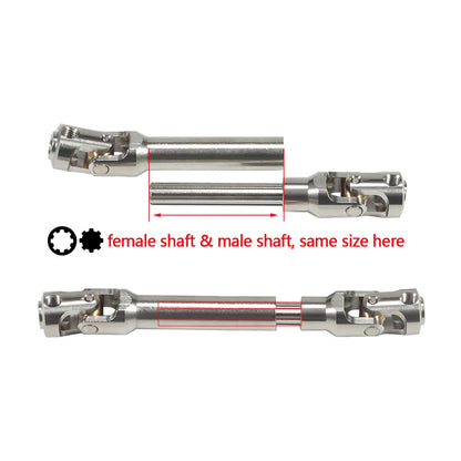 Stainless Steel 5mm Universal Joint Drive Shaft 1/10 RC Crawler SCX10 TRX4