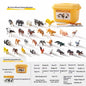 Realistic Animal Figure Toy Early Education Set - Baby Plant Recognition Kit Lion Tiger Elephant Panda Giraffe Animal Figure Toy