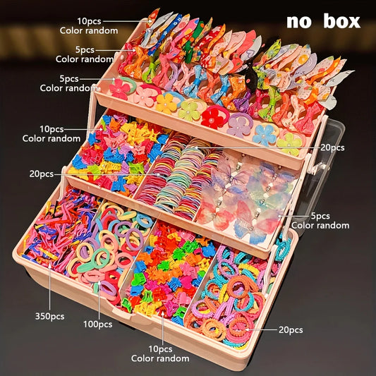 555Pcs Cute Colorful Butterfly Hair Clips Girls Accessories for Sweet Hairstyles