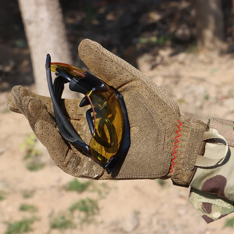 Tactical Full Finger Gloves Army Military Airsoft Combat Shooting Mittens