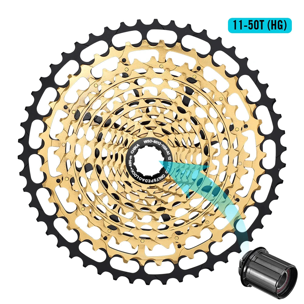 SPEDAO MTB Cassette 10–50T | 12-Speed XD Compatible Sprocket Steel Flywheel