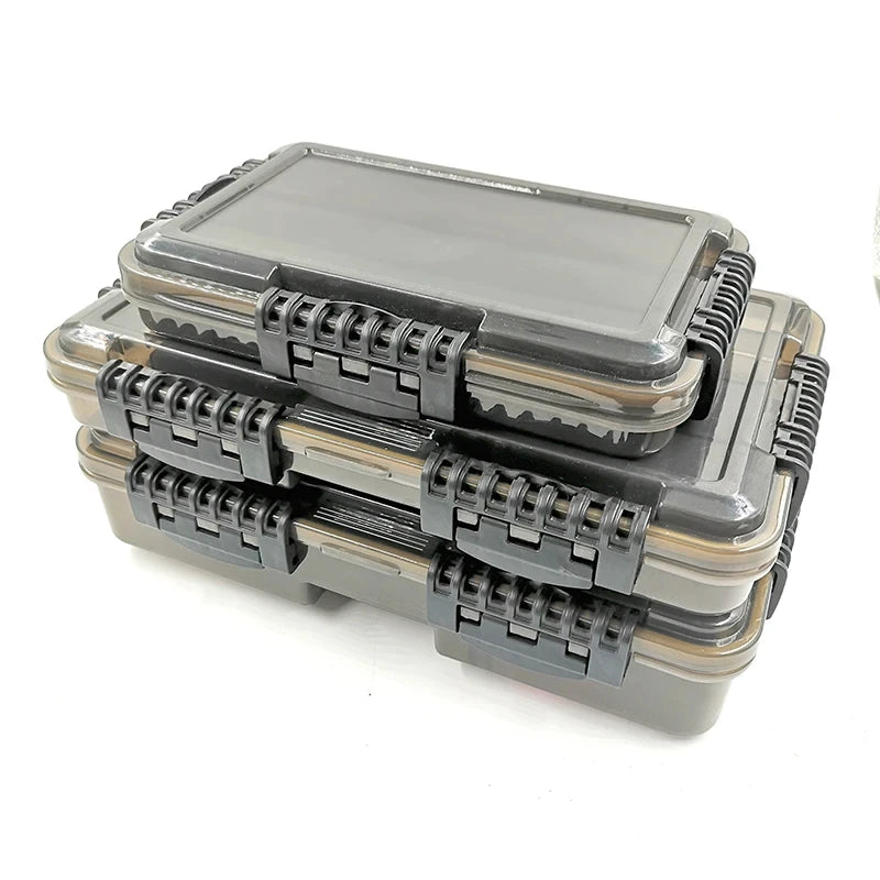 Waterproof Fishing Tackle Box Large Storage for Hooks Lures Bait Gear