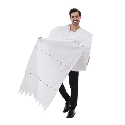 Spoof Toilet Paper Costume for Adults - Funny Clown Outfit for Parties