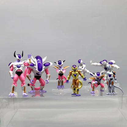 8pcs Dragon Ball Frieza PVC Figures Collectible Anime Statue Model Set